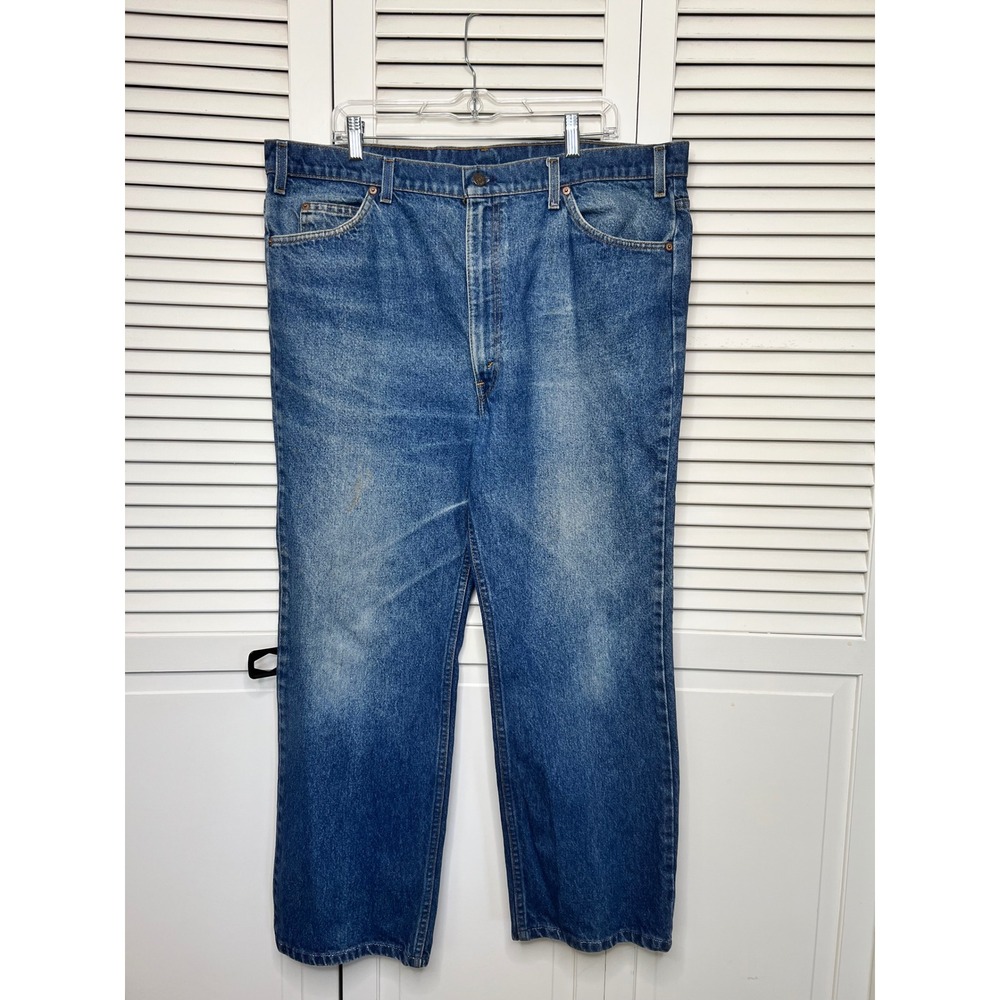 RARE Levi's 517 Saddleman Boot Cut Orange Tab W42 L32 Vintage Made in USA